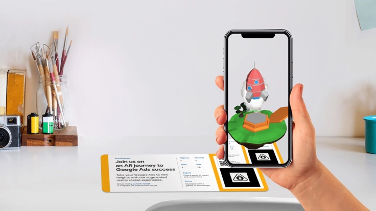Google AR ad rocket project